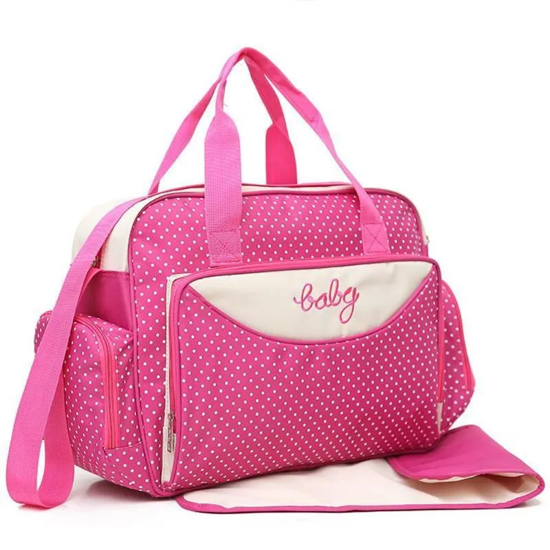 5pcs/Set mother diaper bag Set Maternity Suit Large Handbag Set