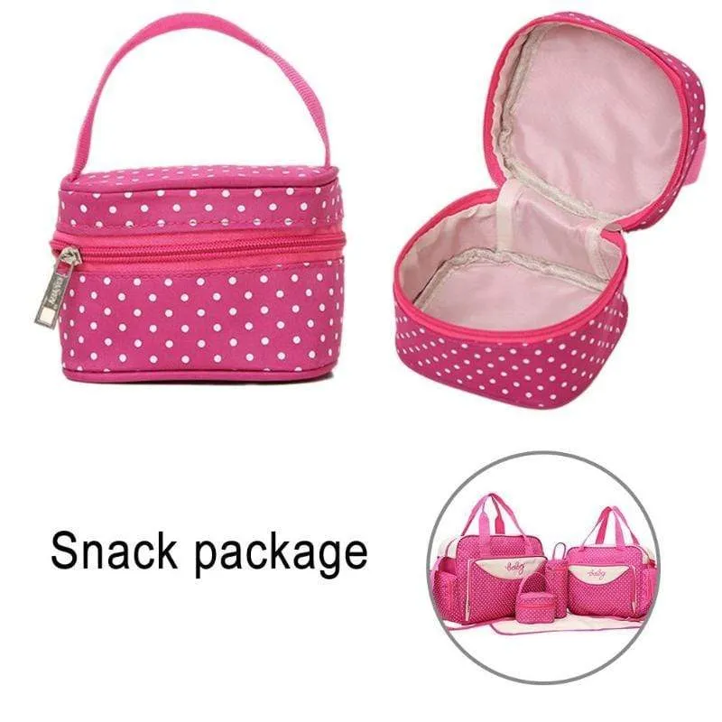 5pcs/Set mother diaper bag Set Maternity Suit Large Handbag Set