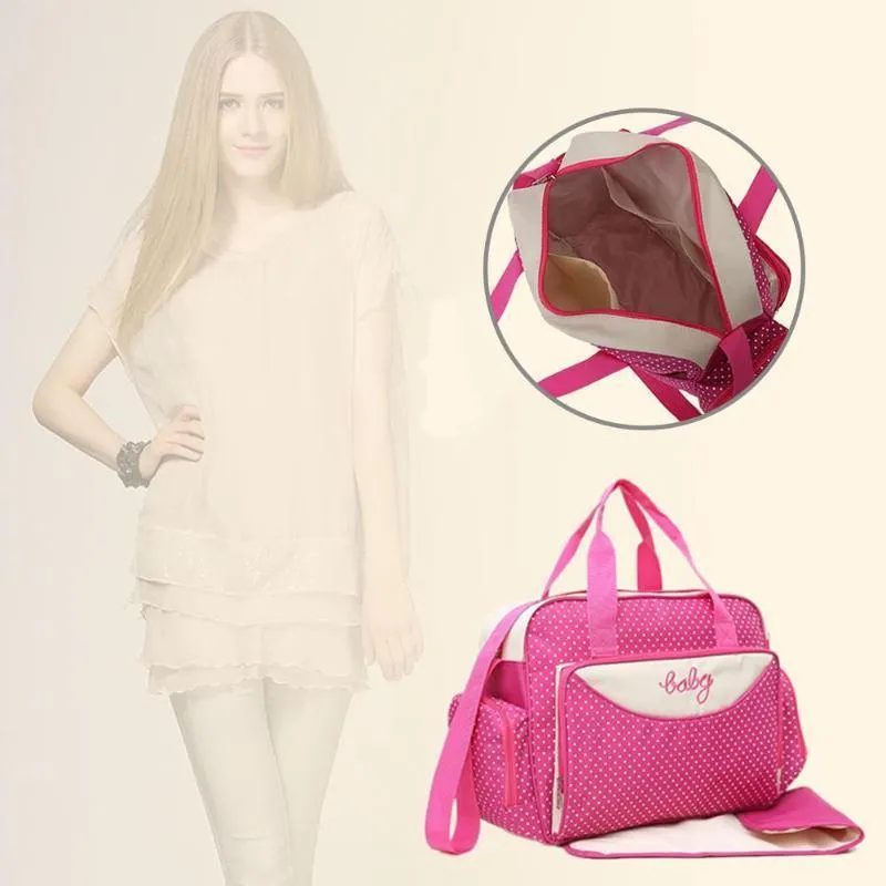 5pcs/Set mother diaper bag Set Maternity Suit Large Handbag Set