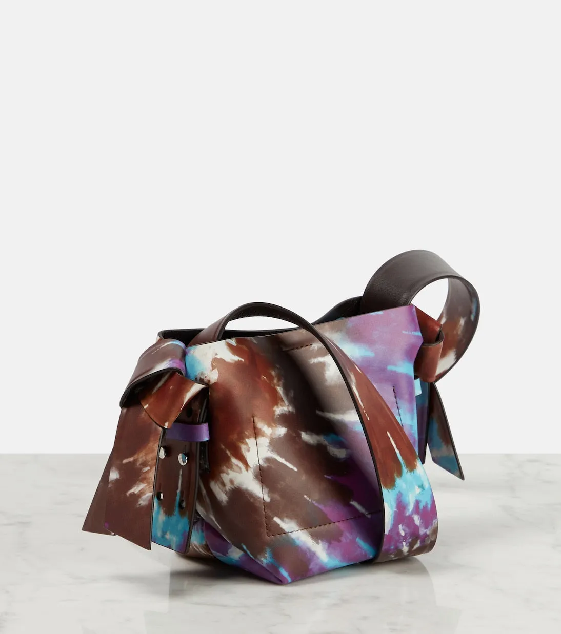 Acne Studios micro leather musubi shoulder bag, multicolor