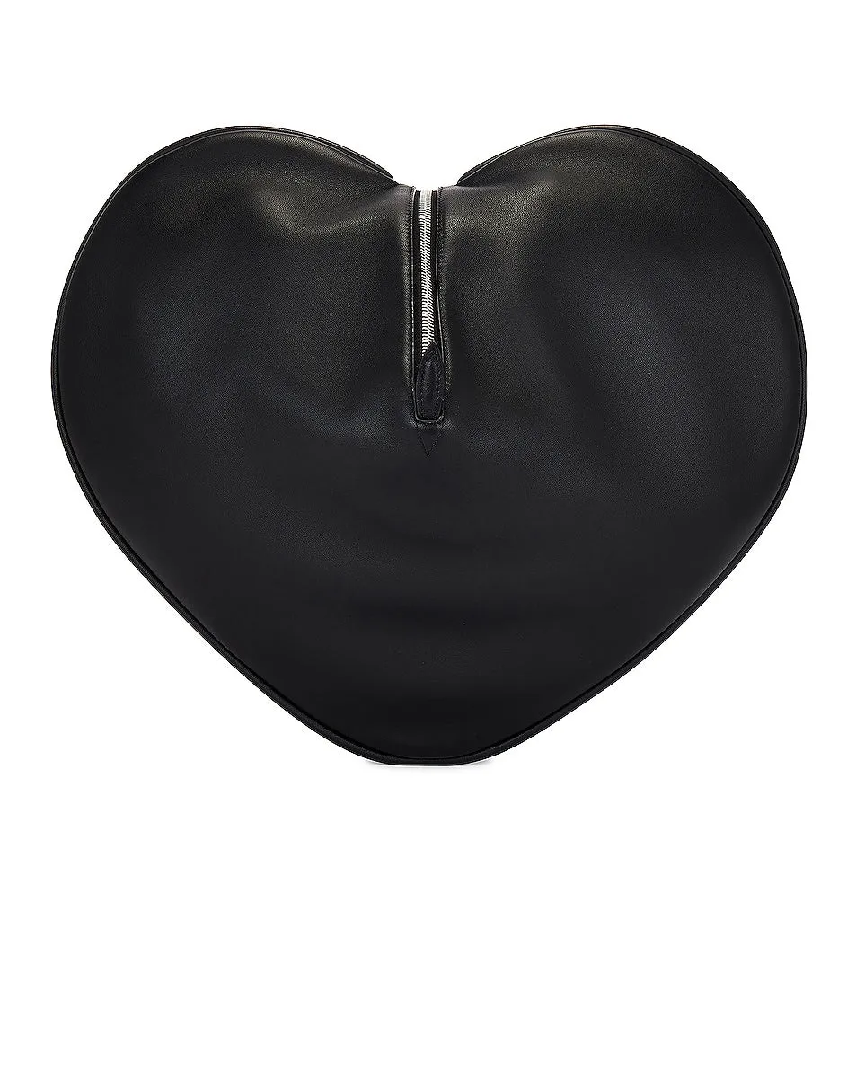 Alaïa Le Coeur Soft Heart Clutch bag, noir
