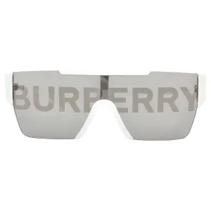 Burberry BE 4291 Plastic Unisex Rectangle Sunglasses White 38mm Adult