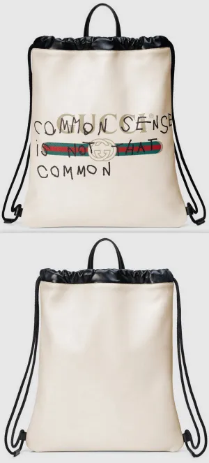 Coco CapitÌÁn Logo Backpack, White