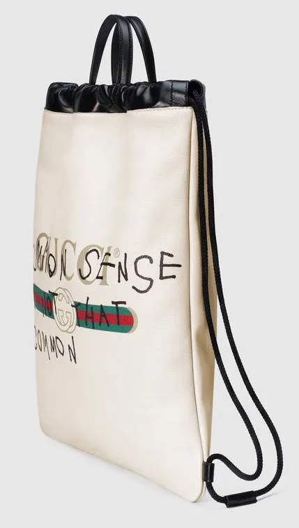 Coco CapitÌÁn Logo Backpack, White