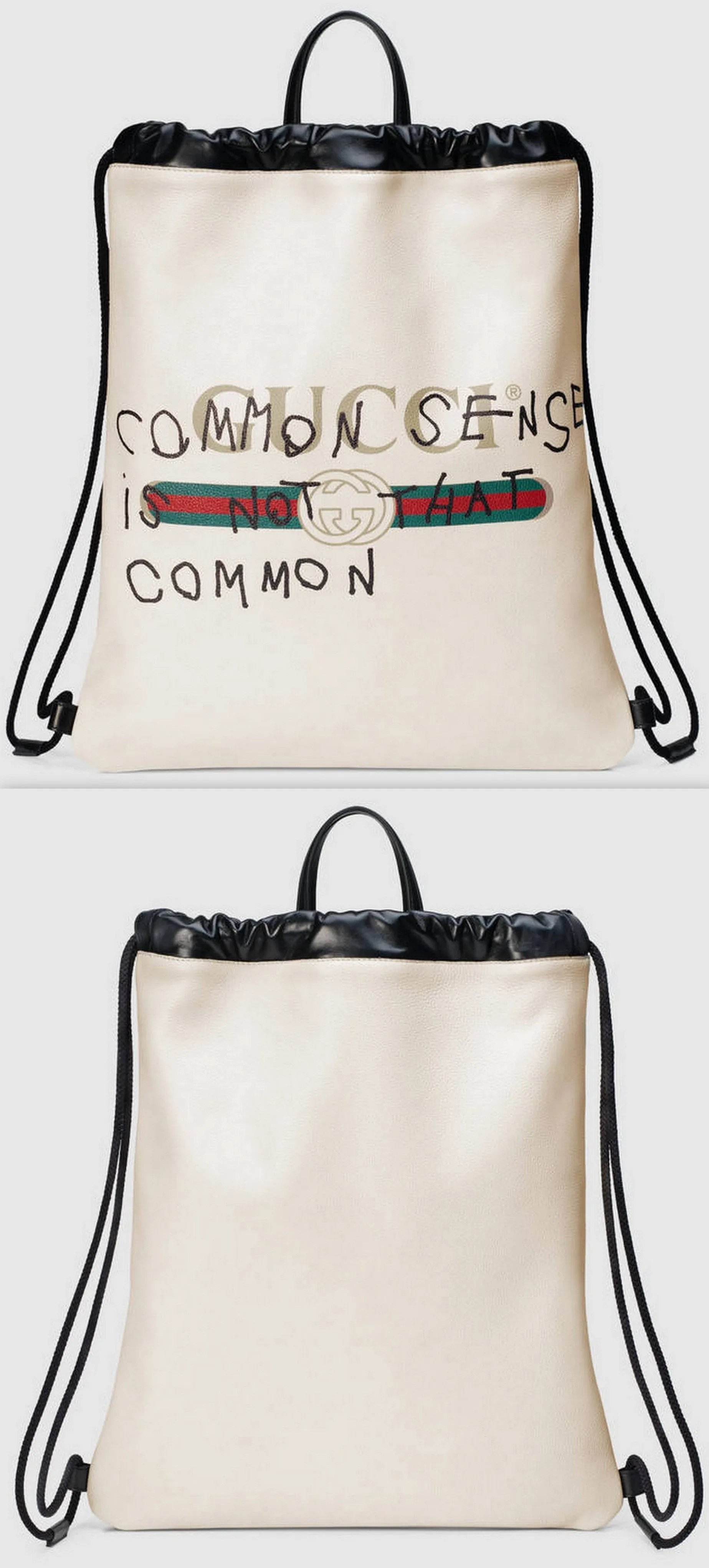 Coco CapitÌÁn Logo Backpack, White