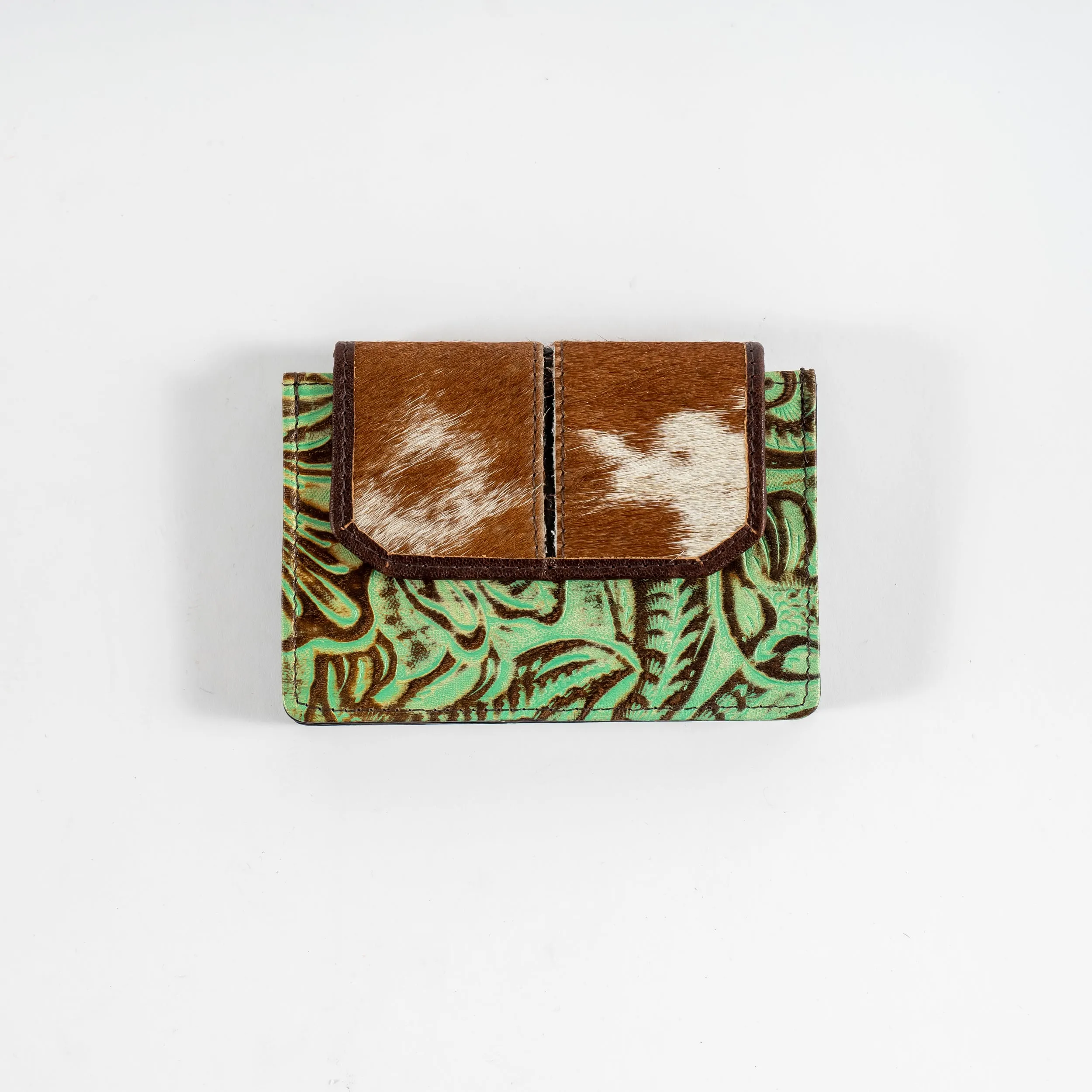 Cowhide Flap Credit Card Holder