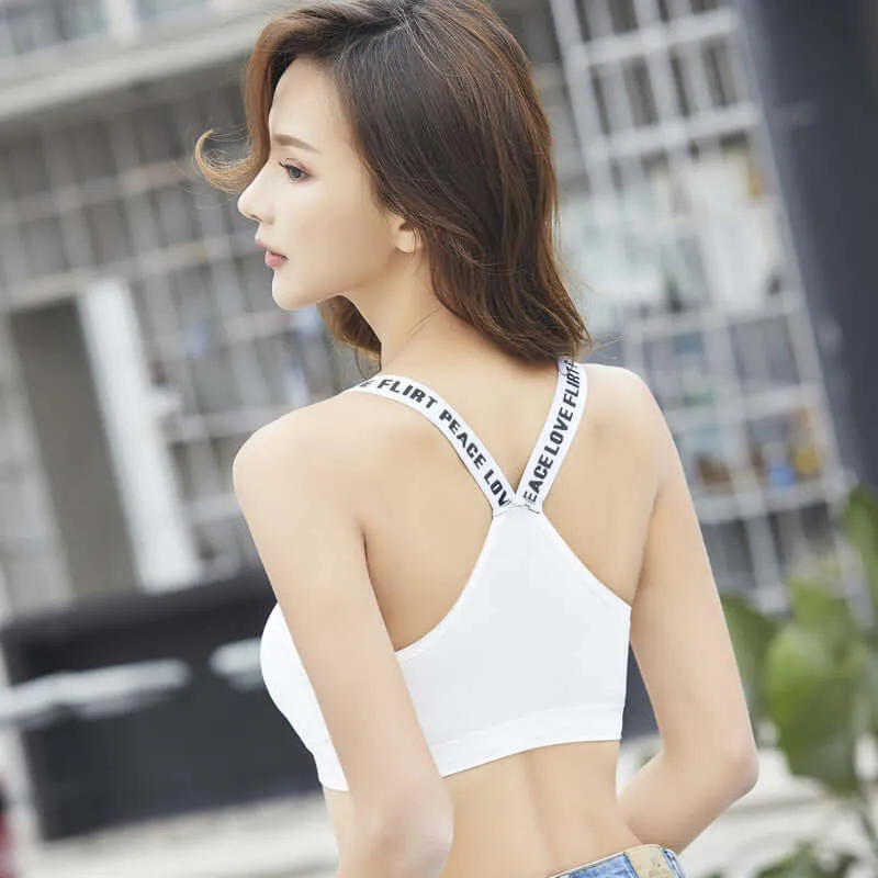 Fitness bra sporty trendy without a trace bras, ladies sports, recreation