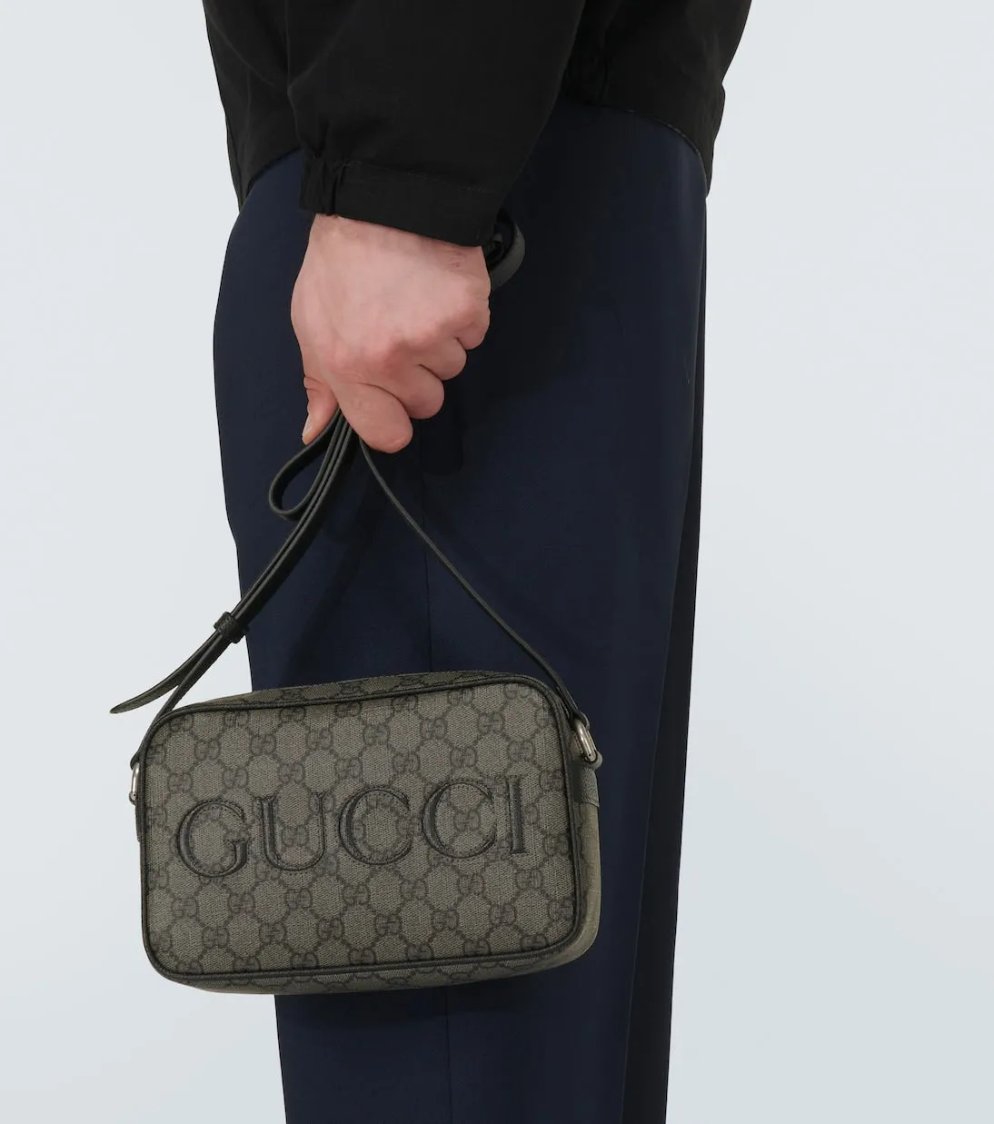 Gucci mini Gucci canvas shoulder bag, black