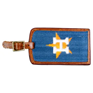 Houston Astros Needlepoint Luggage Tag