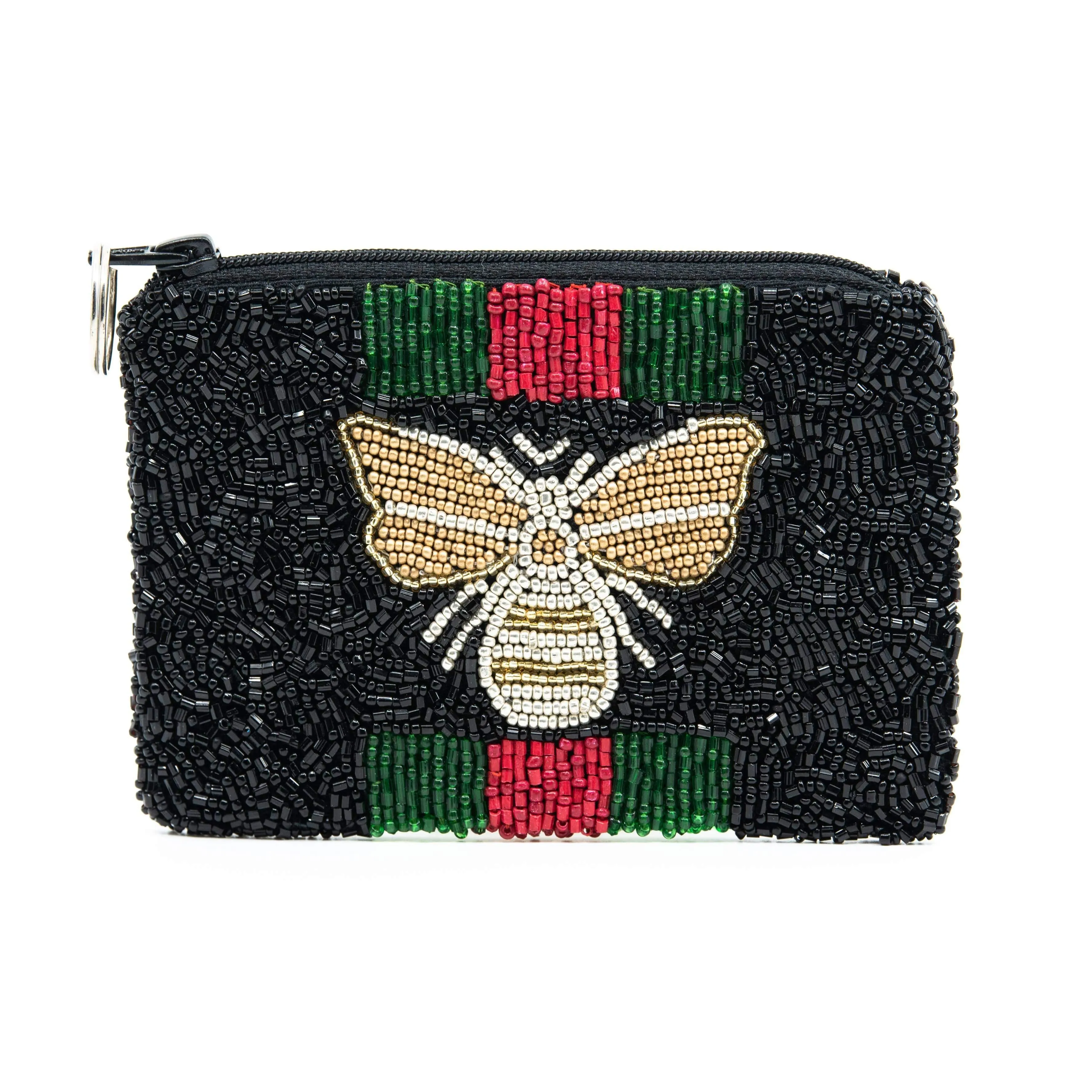 Moyna Beaded 3d Bee Coin Purse