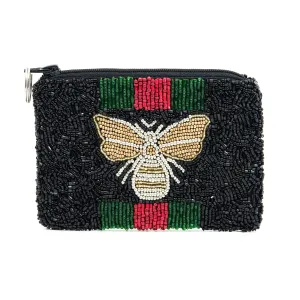 Moyna Beaded 3d Bee Coin Purse