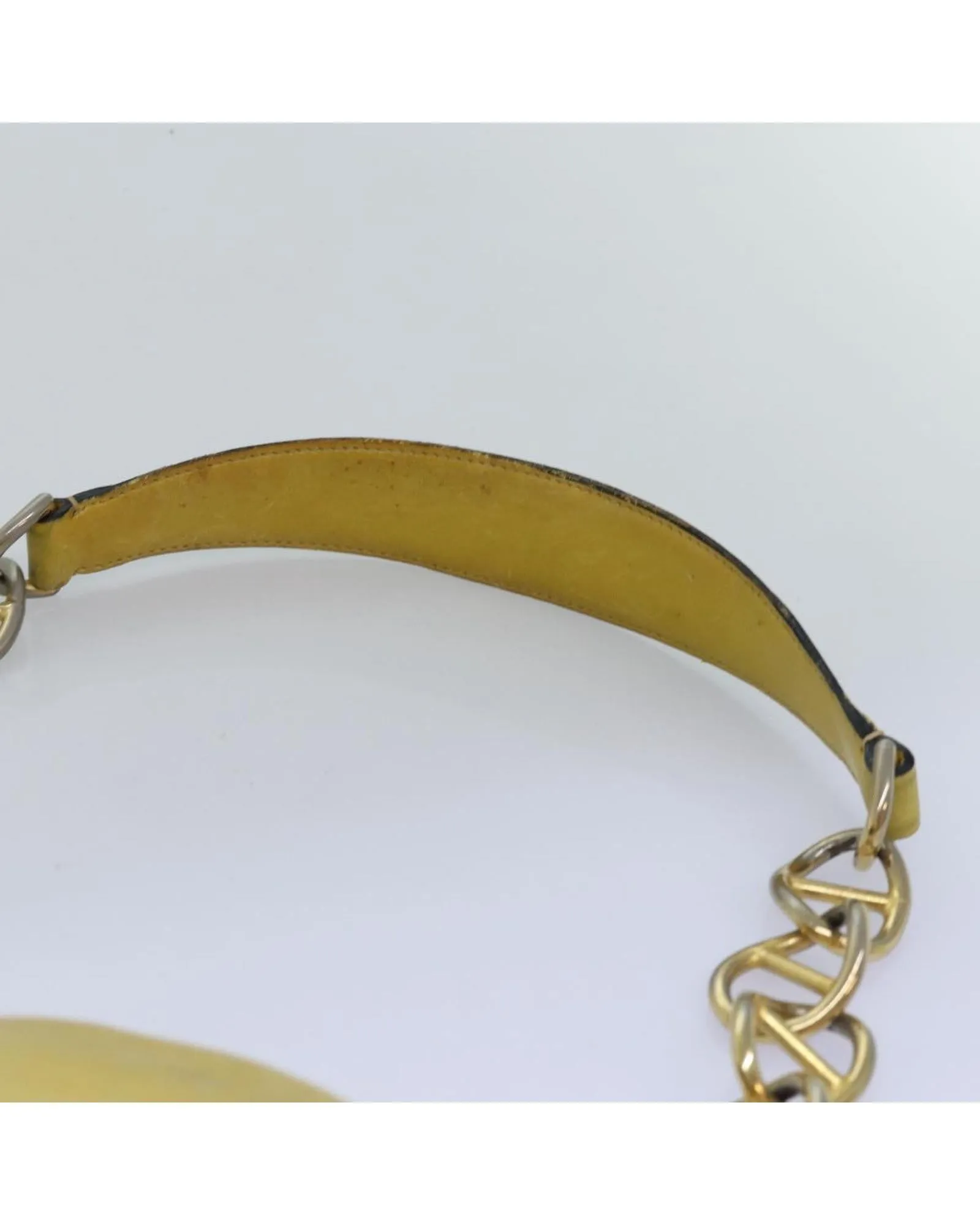 Prada Chain Bag Yellow Leather Shoulder Bag
