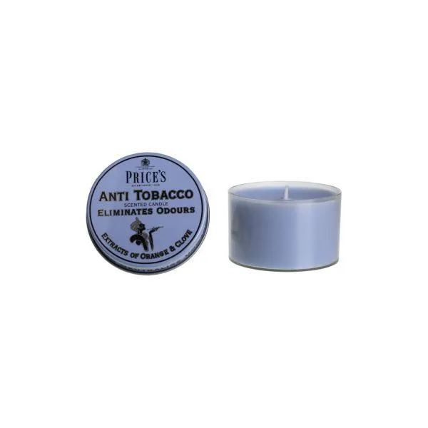 Prices Odour Eliminating Anti Tobacco Tin Candle