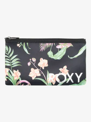 Roxy Women's Beach Companion Pencil Case Anthracite Island Escape ERJAA04368_KVJ3