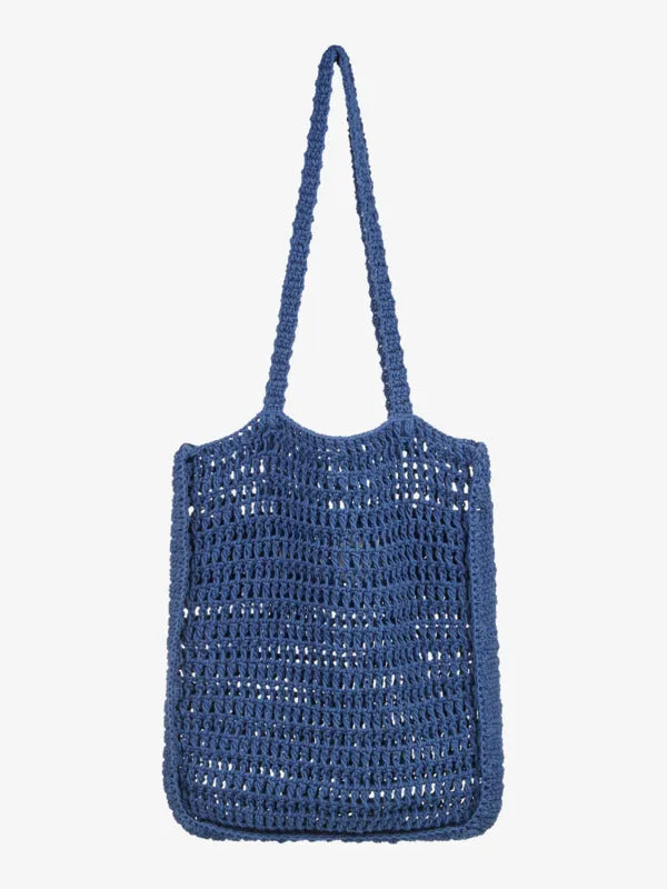 Roxy Women's Slogan Tote Bag Dazzling Blue ERJBT03416_PPM0