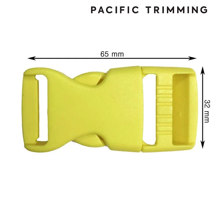 Side Release Plastic Webbing Buckle Multiple Colors