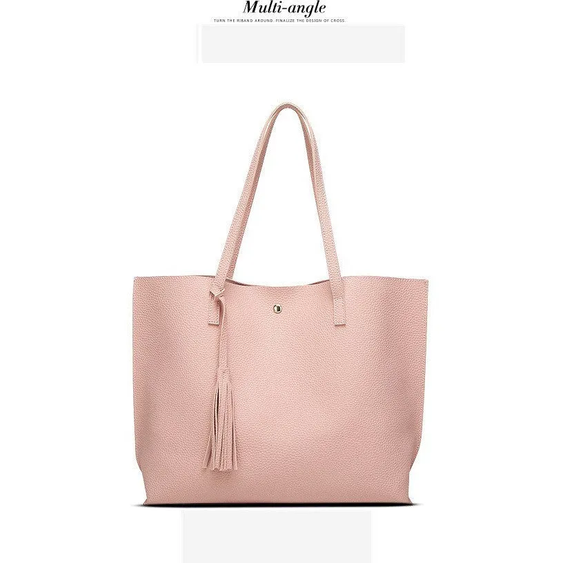 Women's Tassel Pendant Tote Bag