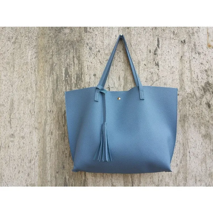 Women's Tassel Pendant Tote Bag