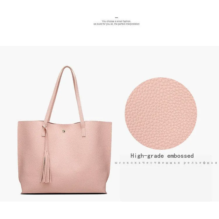 Women's Tassel Pendant Tote Bag