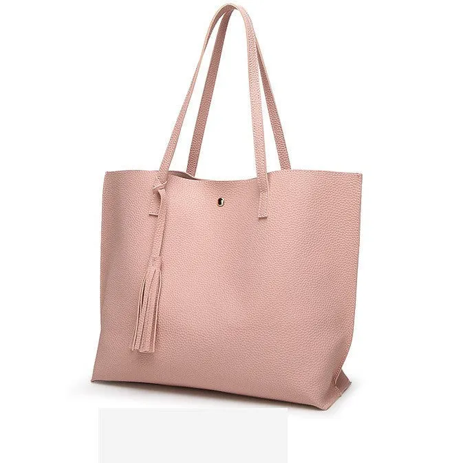 Women's Tassel Pendant Tote Bag