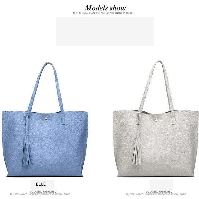 Women's Tassel Pendant Tote Bag