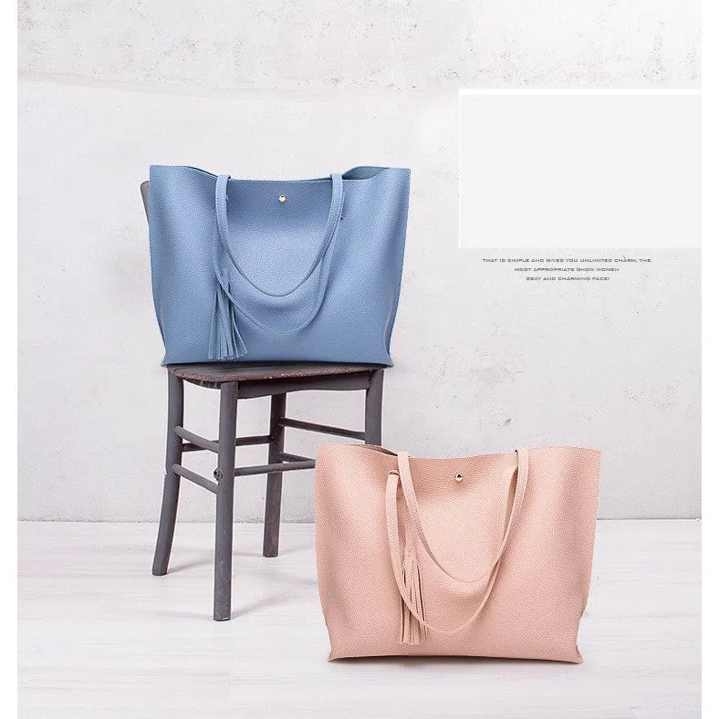 Women's Tassel Pendant Tote Bag