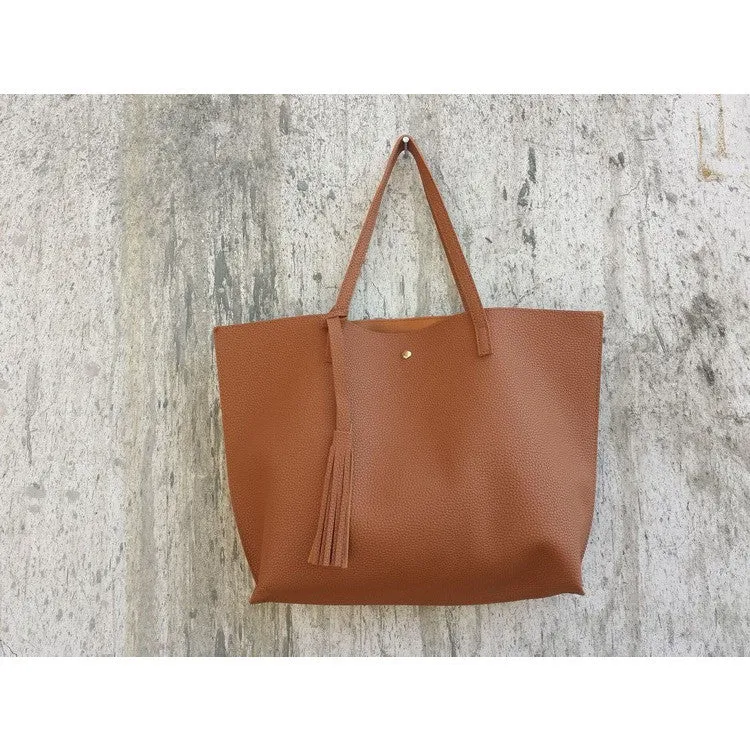 Women's Tassel Pendant Tote Bag
