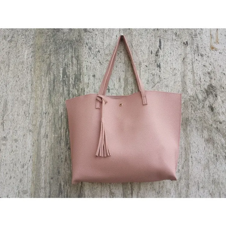 Women's Tassel Pendant Tote Bag