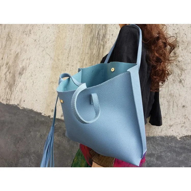 Women's Tassel Pendant Tote Bag