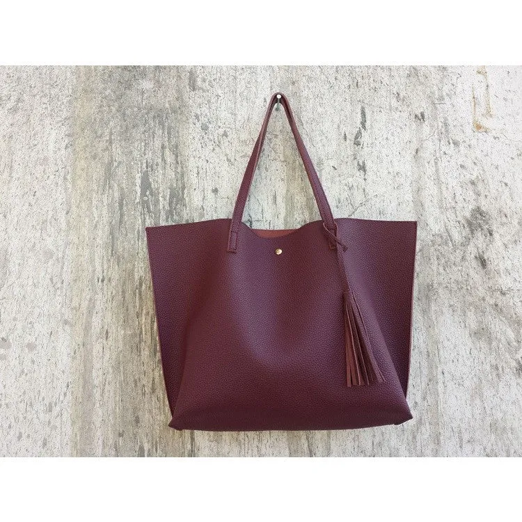 Women's Tassel Pendant Tote Bag