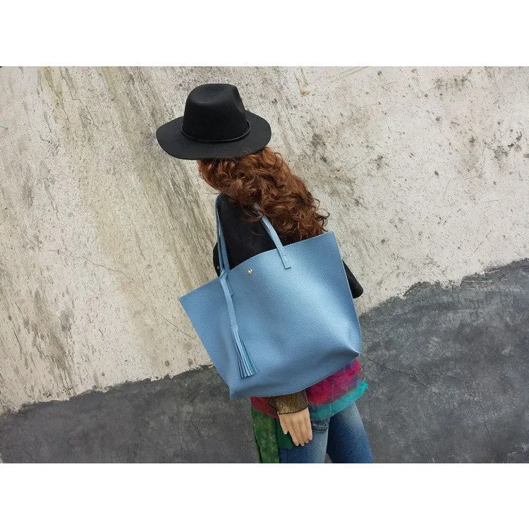 Women's Tassel Pendant Tote Bag